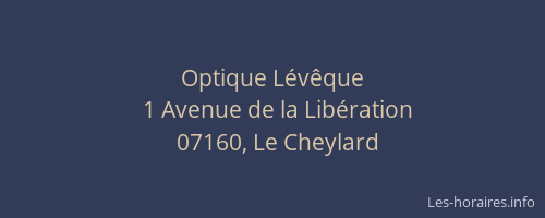 Optique Lévêque