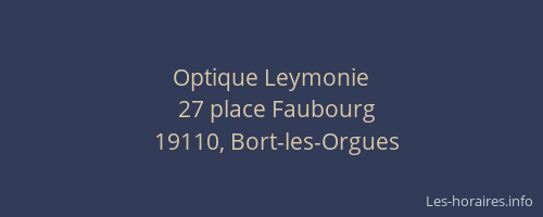 Optique Leymonie