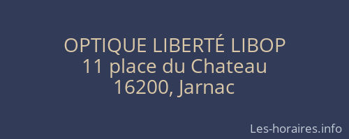 OPTIQUE LIBERTÉ LIBOP