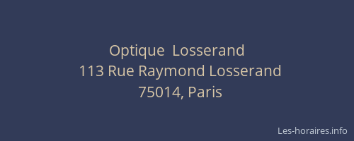 Optique  Losserand