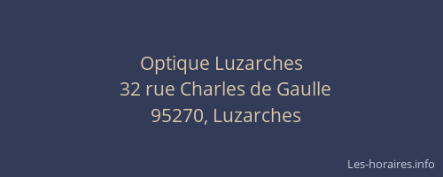 Optique Luzarches