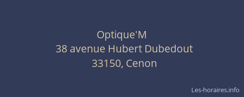 Optique'M