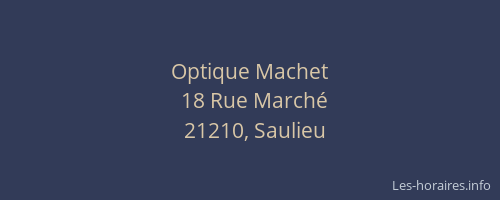 Optique Machet