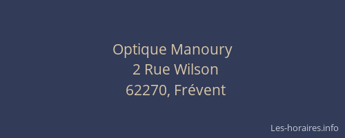 Optique Manoury