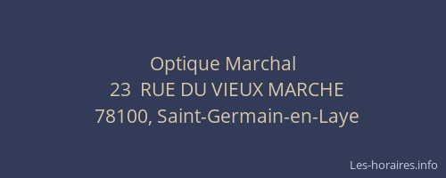 Optique Marchal
