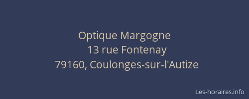 Optique Margogne