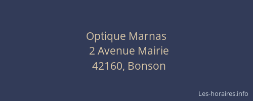 Optique Marnas