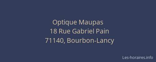 Optique Maupas