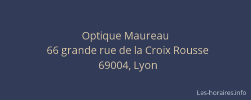 Optique Maureau