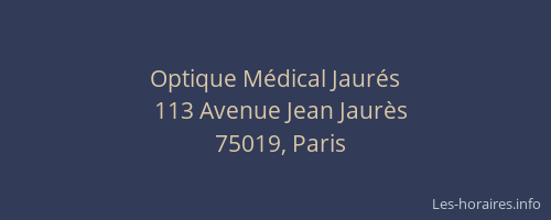 Optique Médical Jaurés