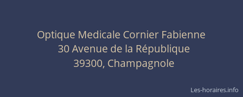 Optique Medicale Cornier Fabienne