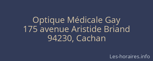 Optique Médicale Gay