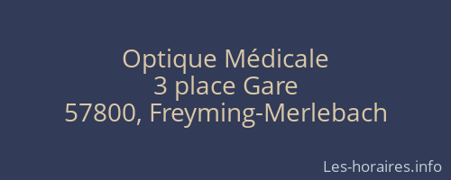 Optique Médicale