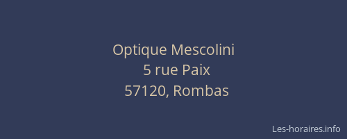 Optique Mescolini