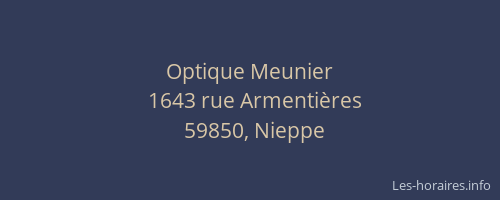 Optique Meunier