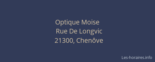 Optique Moise
