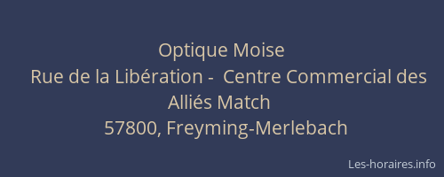 Optique Moise
