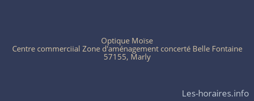 Optique Moïse