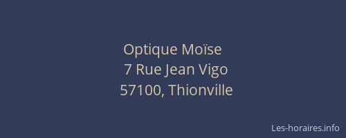 Optique Mo&iuml;se