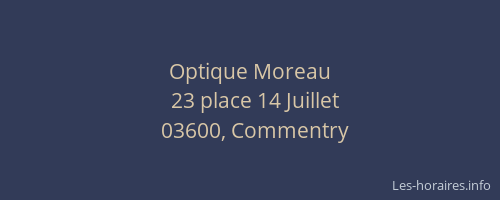 Optique Moreau