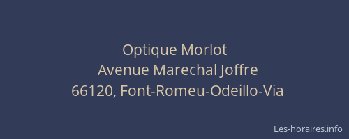 Optique Morlot