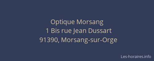 Optique Morsang