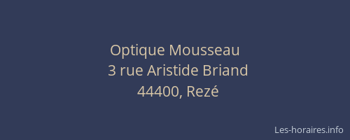Optique Mousseau