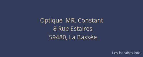 Optique  MR. Constant