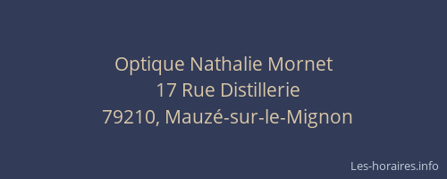 Optique Nathalie Mornet