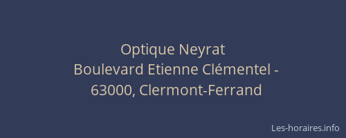 Optique Neyrat