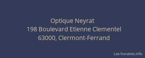 Optique Neyrat