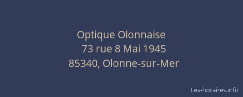 Optique Olonnaise