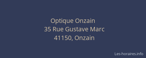 Optique Onzain