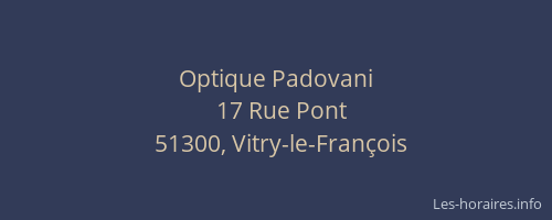 Optique Padovani