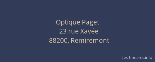 Optique Paget