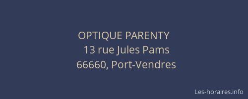 OPTIQUE PARENTY