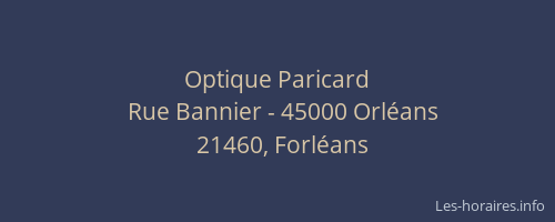 Optique Paricard
