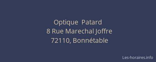 Optique  Patard