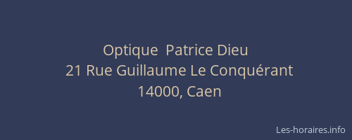 Optique  Patrice Dieu