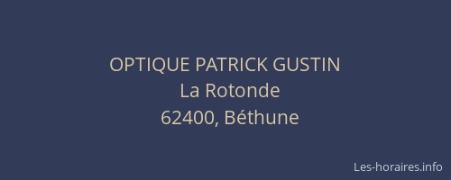 OPTIQUE PATRICK GUSTIN