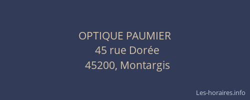 OPTIQUE PAUMIER