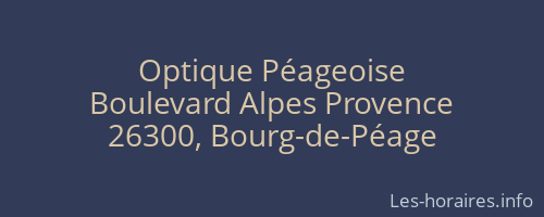 Optique Péageoise
