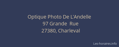 Optique Photo De L'Andelle