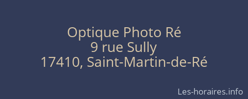 Optique Photo Ré