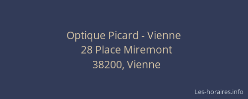 Optique Picard - Vienne