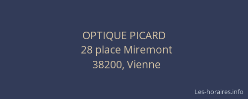 OPTIQUE PICARD