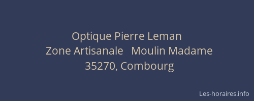 Optique Pierre Leman