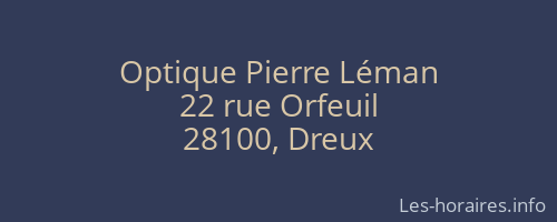 Optique Pierre Léman