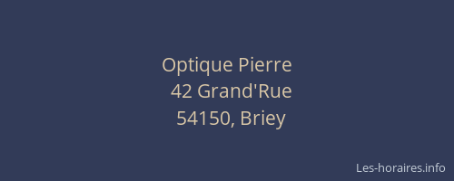 Optique Pierre