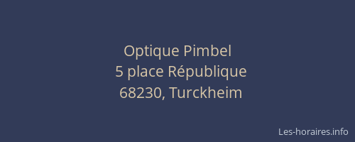 Optique Pimbel